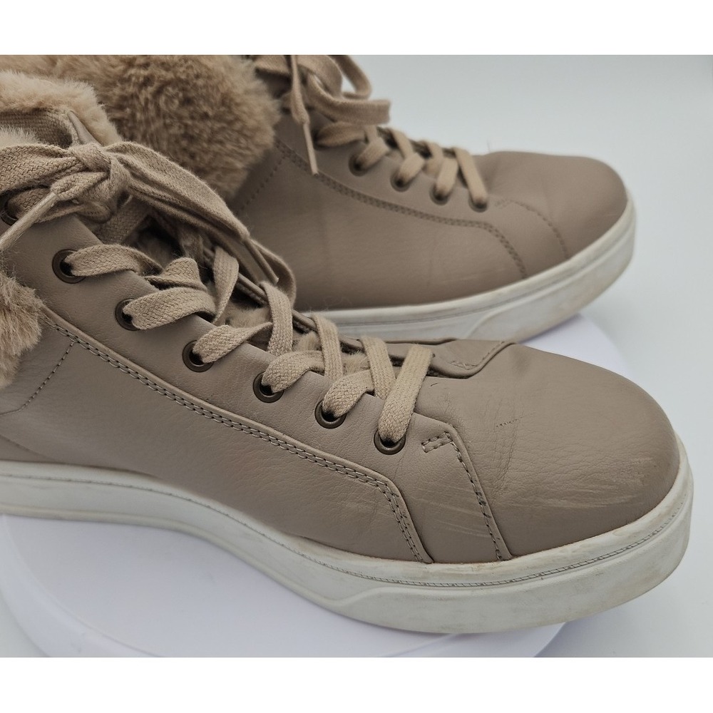 Koolaburra UGG Sundell Fuzz EUC W/11 Chukka Tan Faux Fur High Top Sneaker EUC - Picture 9 of 15